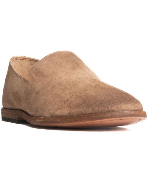 Men's Chris Venetian Slip-on Loafers - Ash Waxed Suede