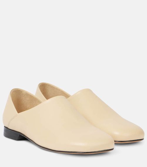 Convertible leather slip-on shoes