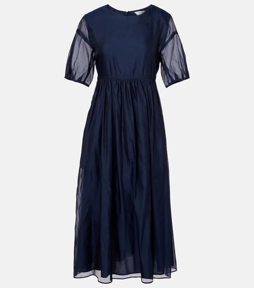 Fatoso silk-blend organza midi dress