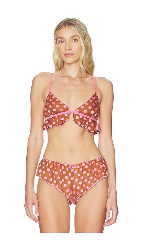 Free People x REVOLVE Frosted Dot Triangle Bralette In Desert Topaz & Lilac in Purple. - M also in L, S