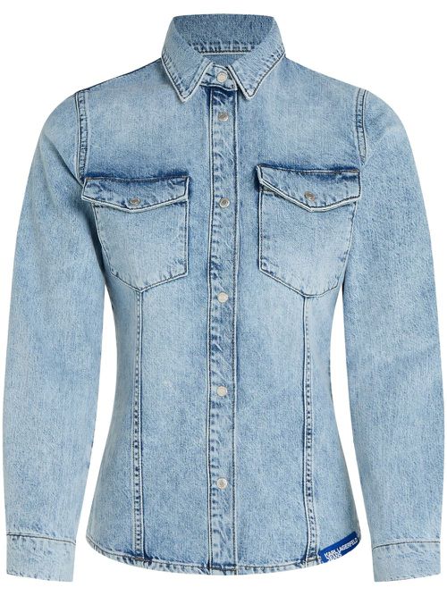 Organic cotton denim shirt - Blue