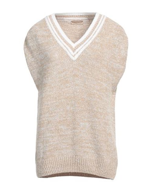 Purotatto Woman Sweater Sand Size 12 Cotton, Polyamide