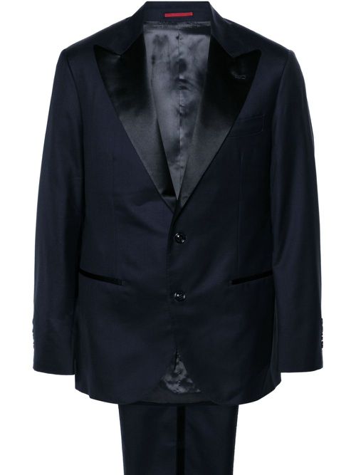 Peak-lapels single-breasted suit - Blue