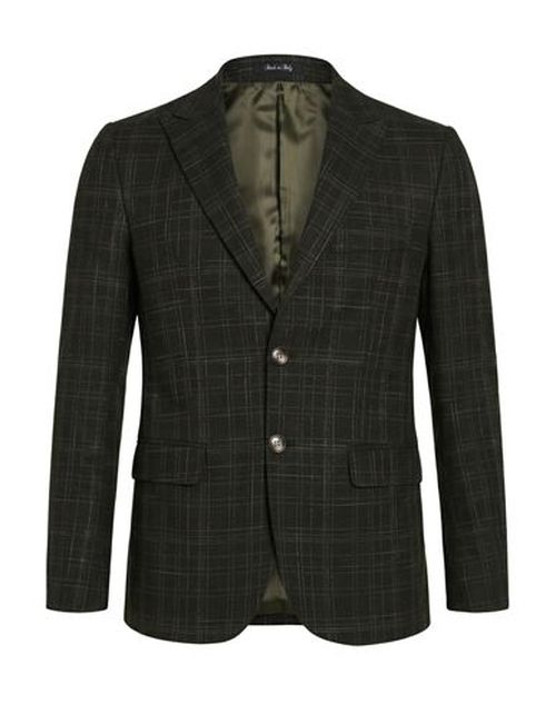 Man Suit Military green Size 44 Viscose, Wool, Polyester, Cotton, Elastane