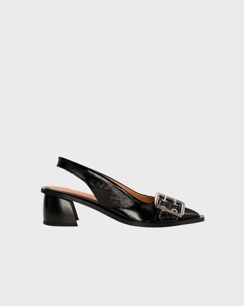Ganni Pumps Feminine Buckle Slingback Black EUR