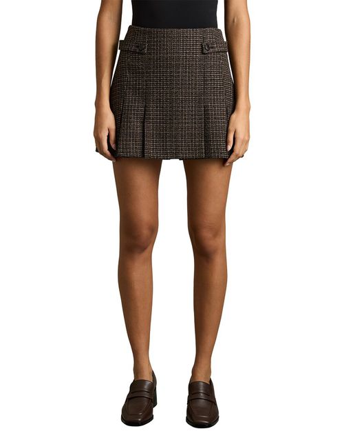 Elle-Tweed Mini Skirt