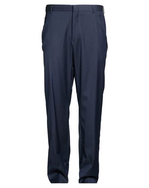 Man Pants Navy Size 38 Virgin Wool, Elastane