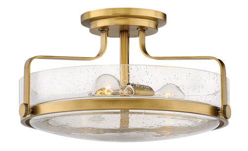 Heritage Brass LED Semi-Flush Mount from the Harper Collection