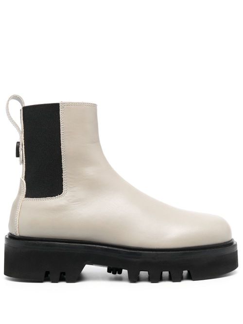Leather ankle boots - Black