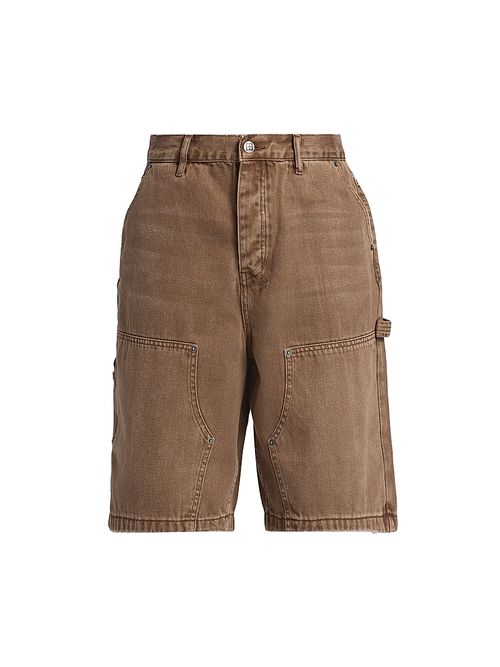 Men's Maxx Operator Wide-Leg Carpenter Jean Shorts - Brown