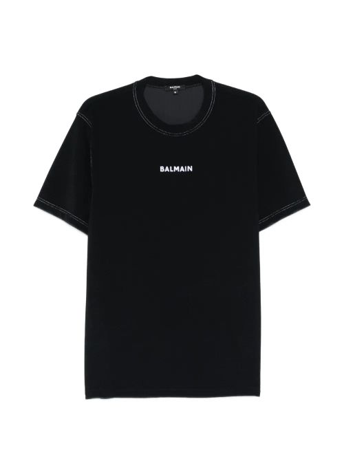Logo-Embroidered T-Shirt — Black