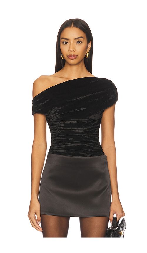 Superdown Ruth Asymmetrical Top in Black. M also in L, S, XL