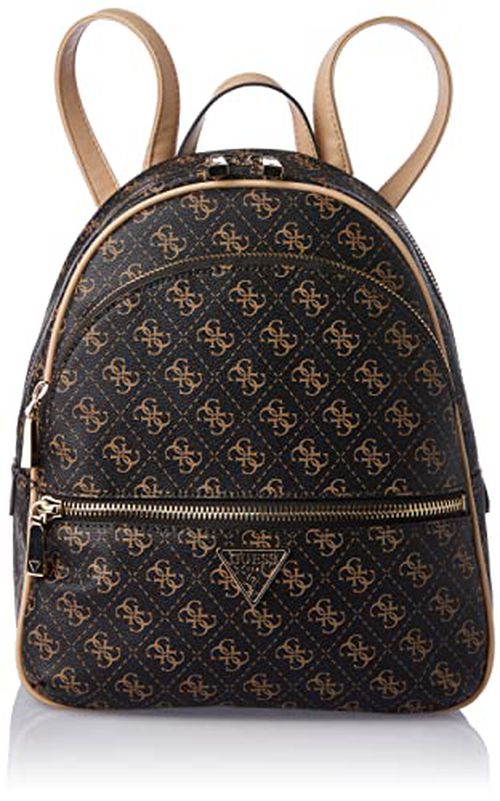GUESS Women's Manhattan Large Backpack, Brown, One Size