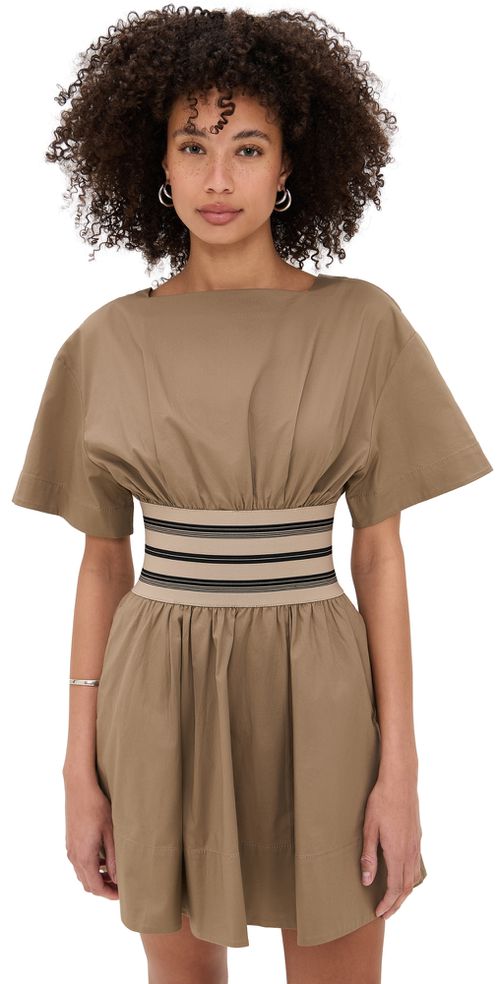 staud brown mini dress Ronny Kobo