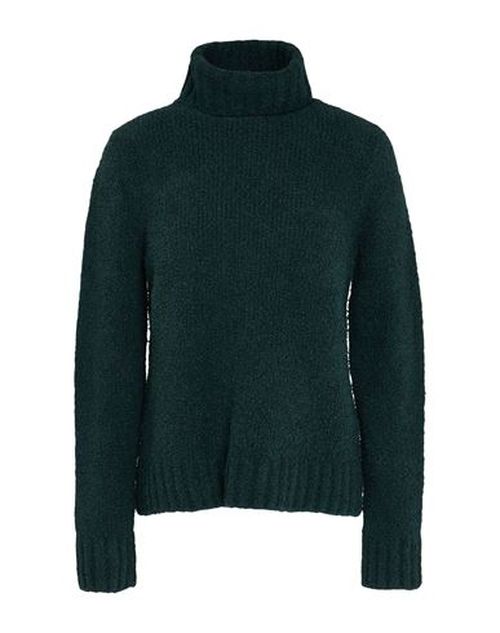 Woman Turtleneck Dark green Size 4 Cotton, Polyamide, Elastane