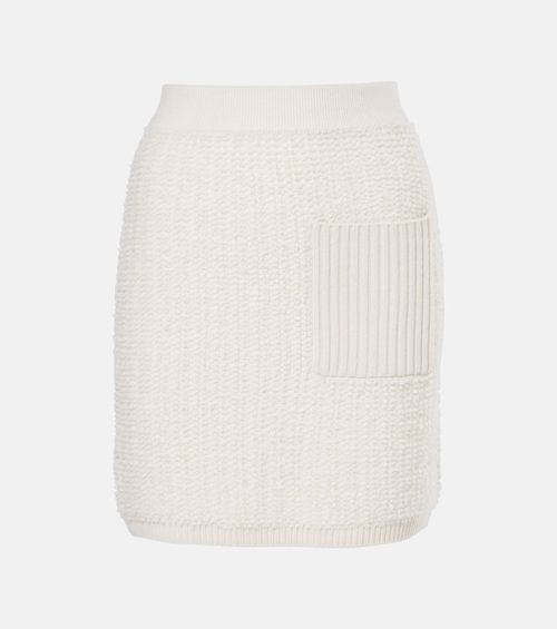 Imogen knitted cashmere miniskirt