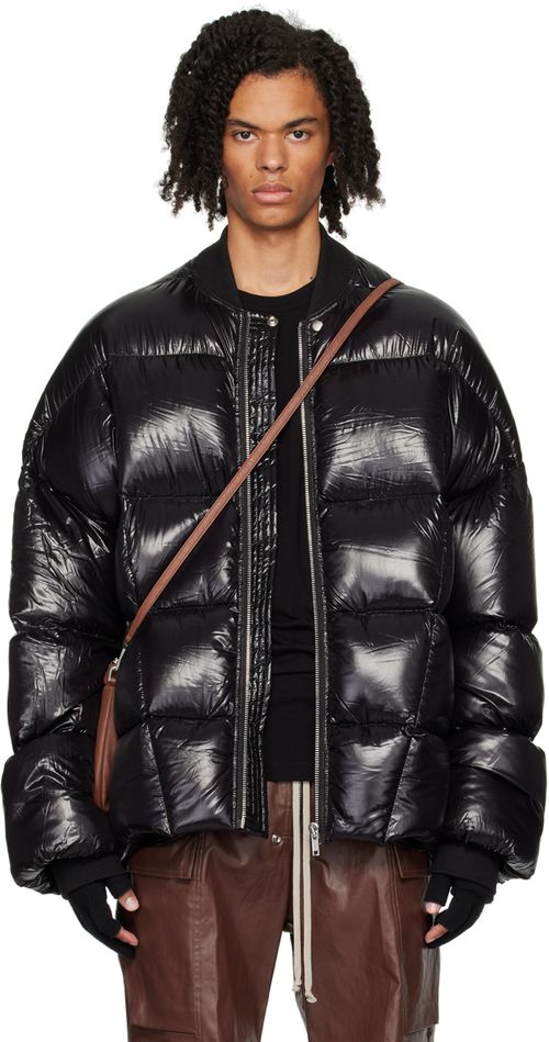 Rick Owens ブラック Porterville Flight ダウンジャケット