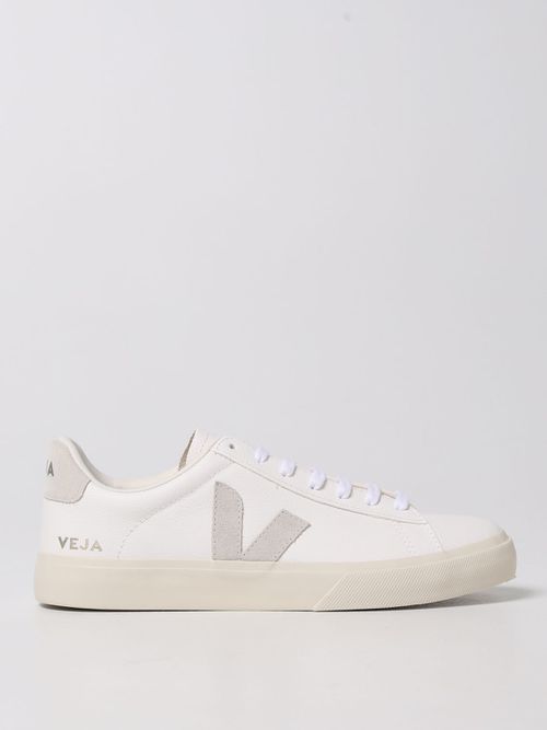 Trainers in grained leather and suede