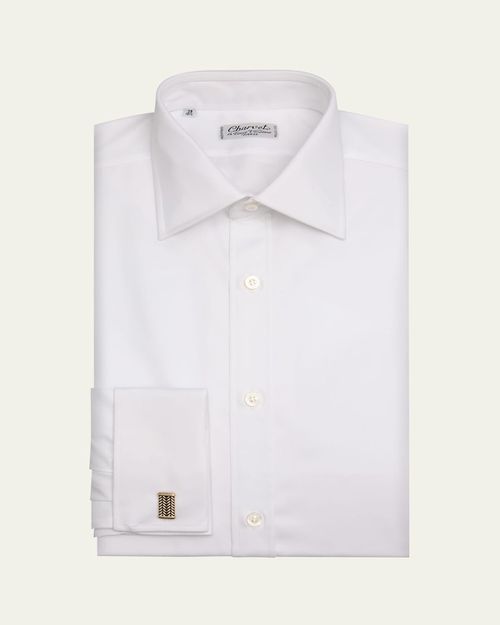 Men's Cotton Slim-Fit Dress Shirt