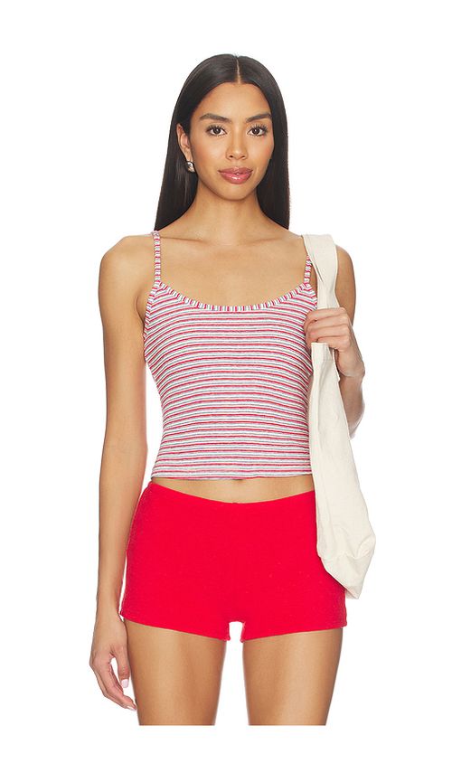 Fait Par Foutch Karina Tank Top in Red,Blue. M. Also in