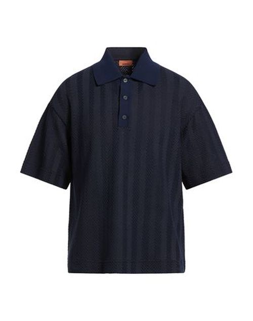 Man Sweater Navy Size XS Cotton, Viscose