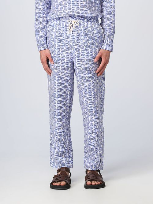 Pants Men color Gnawed Blue