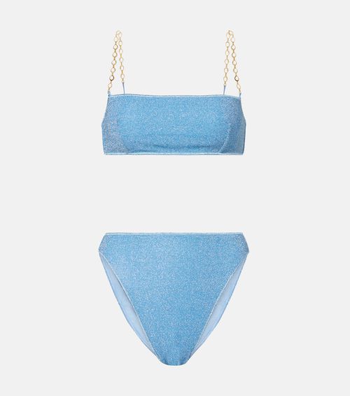 Oséree Lumière O Chain lamé bikini