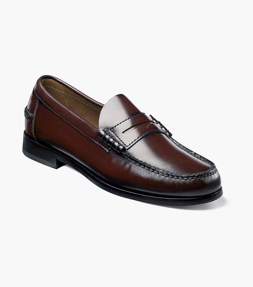 Florsheim Shoes Berkley Moc Toe Penny Loafer Burgundy