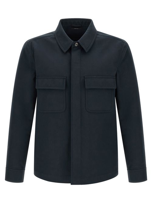 Twill Overshirt Shirt And Blouse Blue