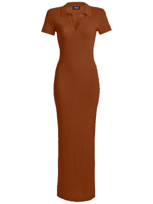 Beacon knitted dress - Brown