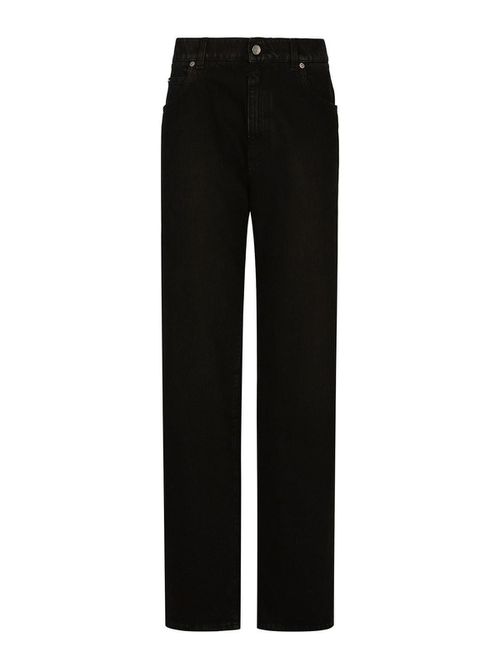 High-rise drop-crotch boyfriend jeans