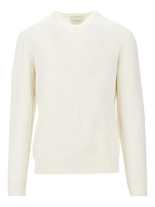 Ballantyne V-neck sweater - White