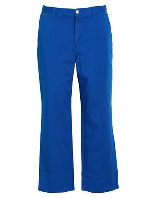 Woman Pants Blue Size 26 Cotton, Elastomultiester, Elastane