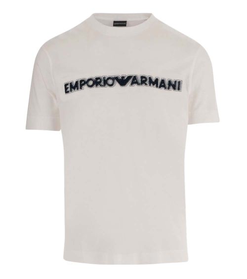 Beige Logo Crew Neck T-Shirt