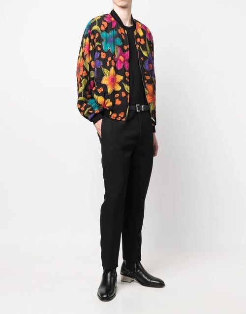 Teddy Fleurs Jacket — Black
