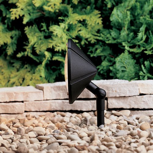 12V Adjustable Wall Wash Accent in Textured Black