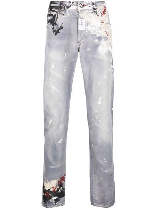 Straight-leg denim jeans - Blue