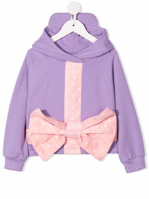 Lucca Bow hoodie - Purple