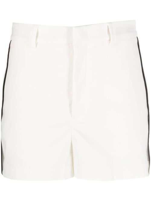 Side-stripe tailored shorts - Neutrals