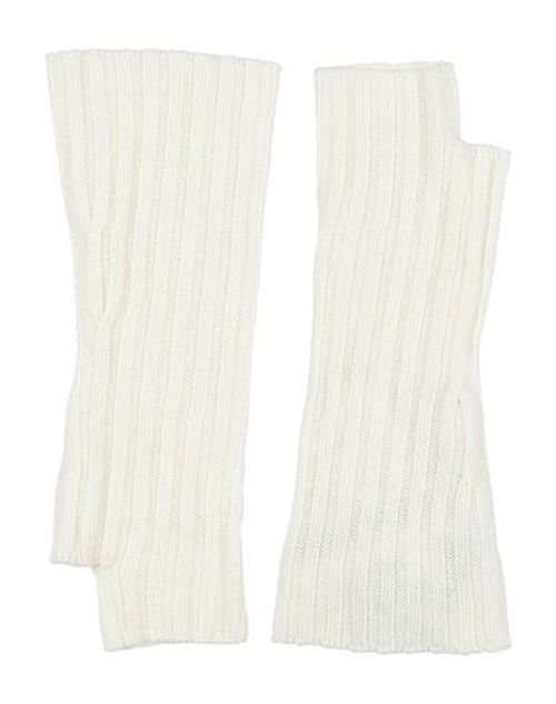 Caractère Woman Gloves Cream Size ONESIZE Viscose, Wool, Polyamide, Cashmere