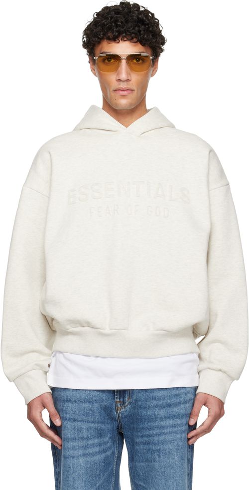 Off-White Holiday Embossed 'Essentials' Classic Hoodie