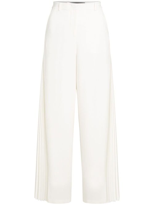 Pleated trousers - White