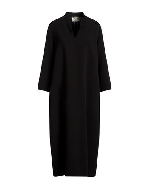 Woman Midi dress Black Size 8 Wool