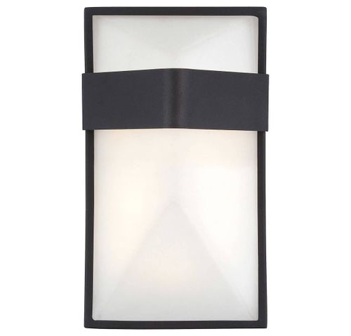 George Kovacs Wedge 9" Outdoor Wall Light in Black