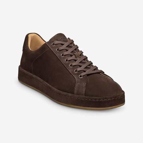 Barnes Lace-up Sneaker in Polo Brown Suede