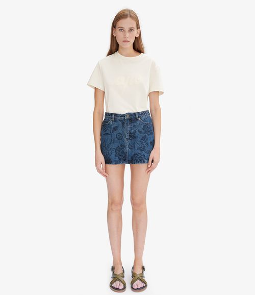 Mini-skirt IAL - Stonewashed indigo