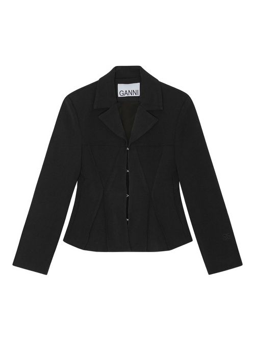 Notched-lapels blazer - Black