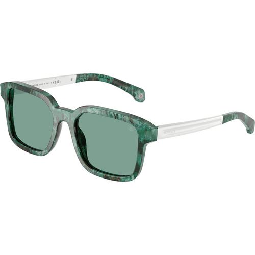 Moncler Unisex Moncler ME6006 QUADERNA 301282 Sunglasses Acetate Brown Green Squared Norma