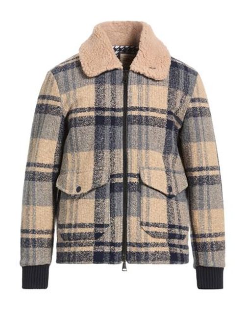 Man Jacket Beige Size 40 Polyester, Viscose, Virgin Wool