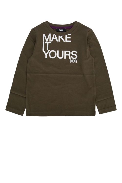Logo-Print Cotton Sweatshirt — Brown